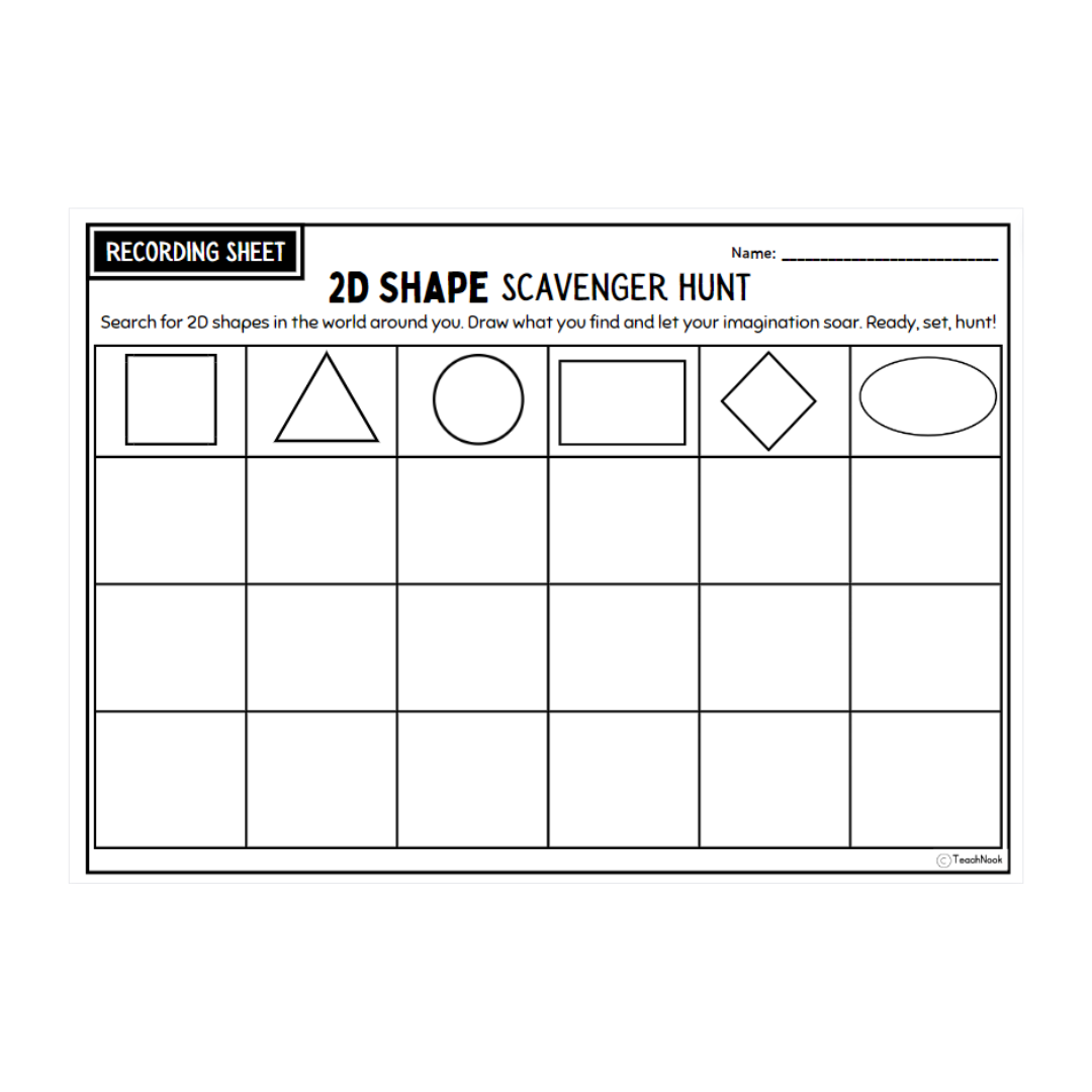 2D Shape Scavenger Hunt