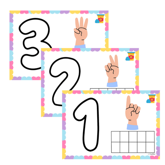 Playdough Number Mats